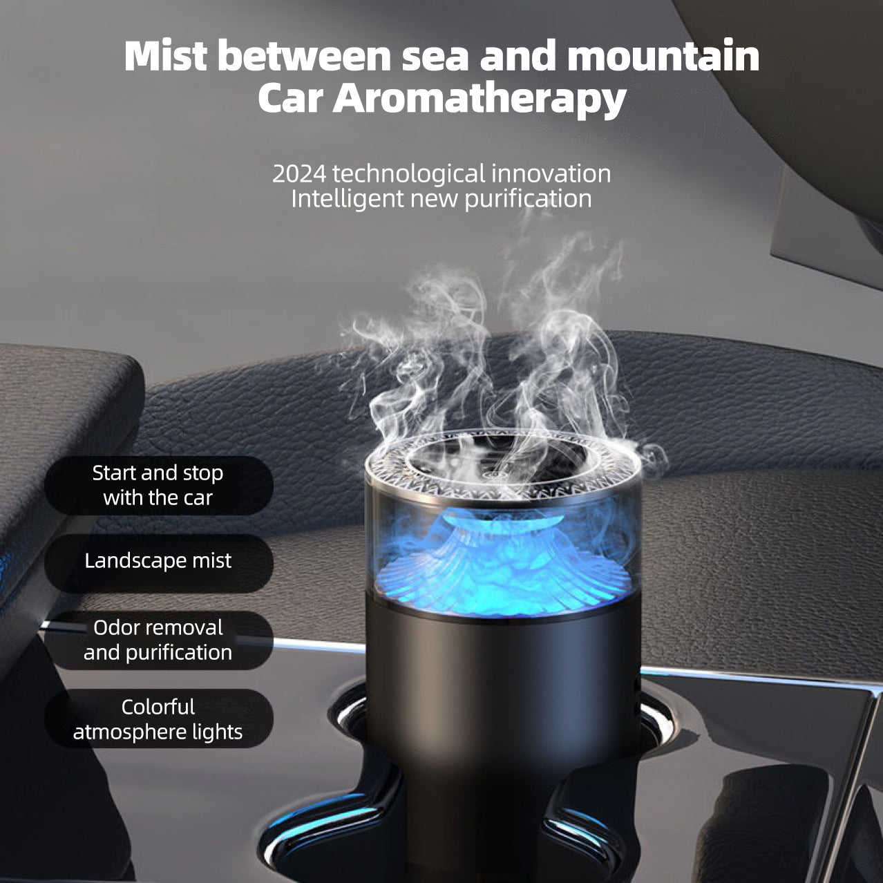 Mountain Mist Effect RGB Aromatherapy Diffuser