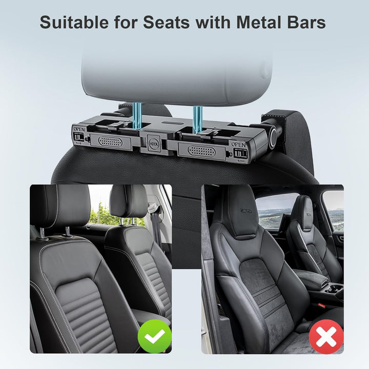 180° adjustable car side sleeping headrest