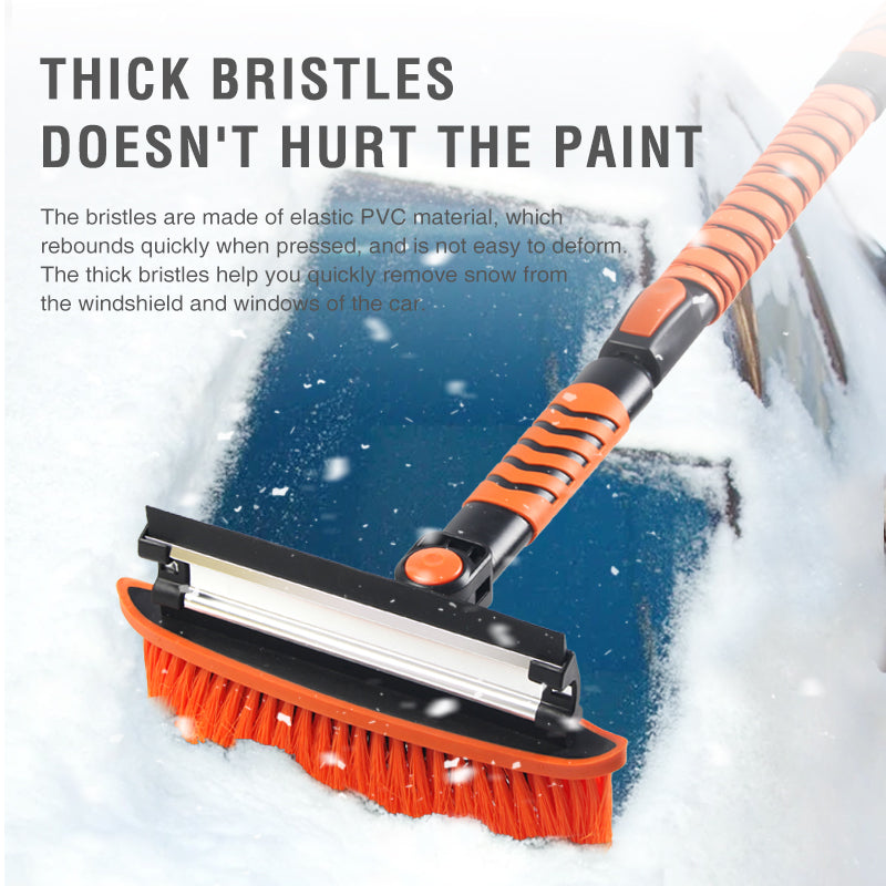 Three-in-one multifunctional snow removal brush for car and home use