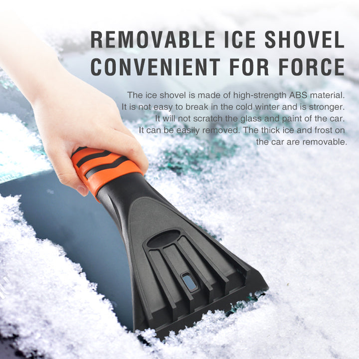 Three-in-one multifunctional snow removal brush for car and home use