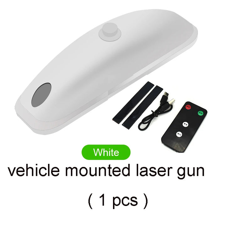 Vehicle-mounted early warning and anti-collision laser cannon