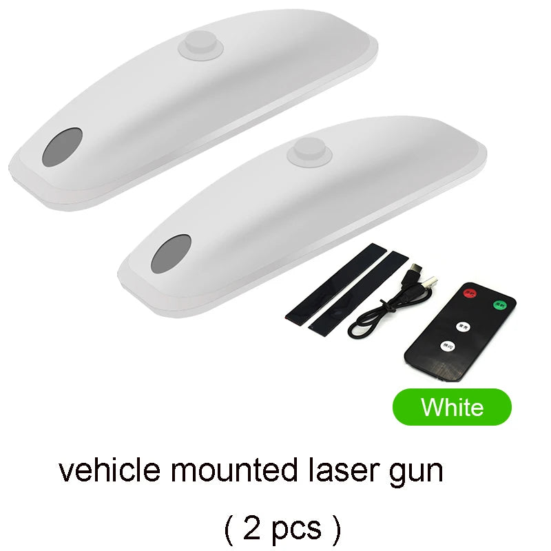 Vehicle-mounted early warning and anti-collision laser cannon