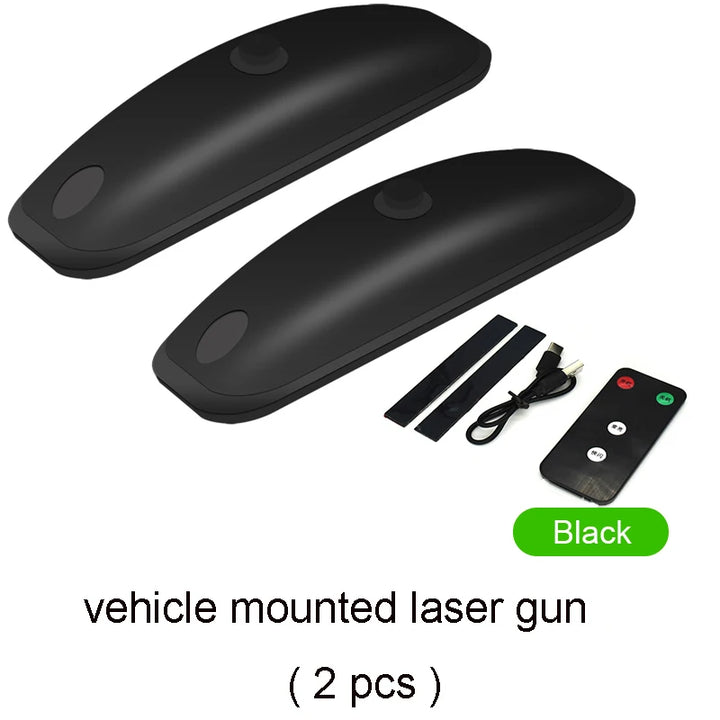 Vehicle-mounted early warning and anti-collision laser cannon