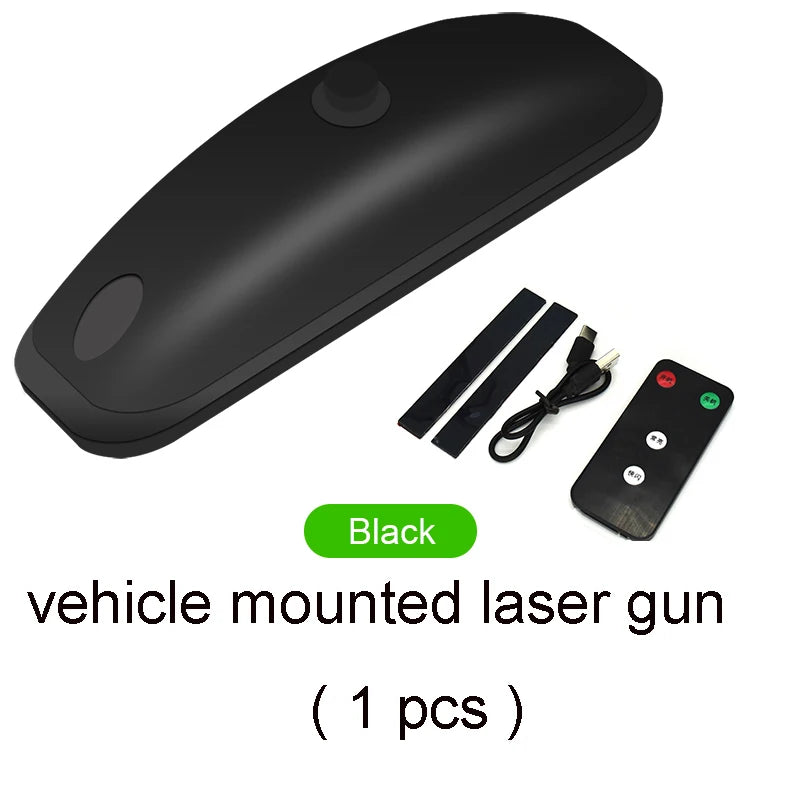 Vehicle-mounted early warning and anti-collision laser cannon