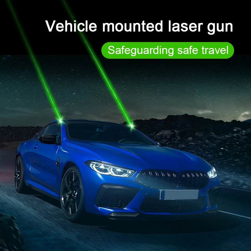 Vehicle-mounted early warning and anti-collision laser cannon