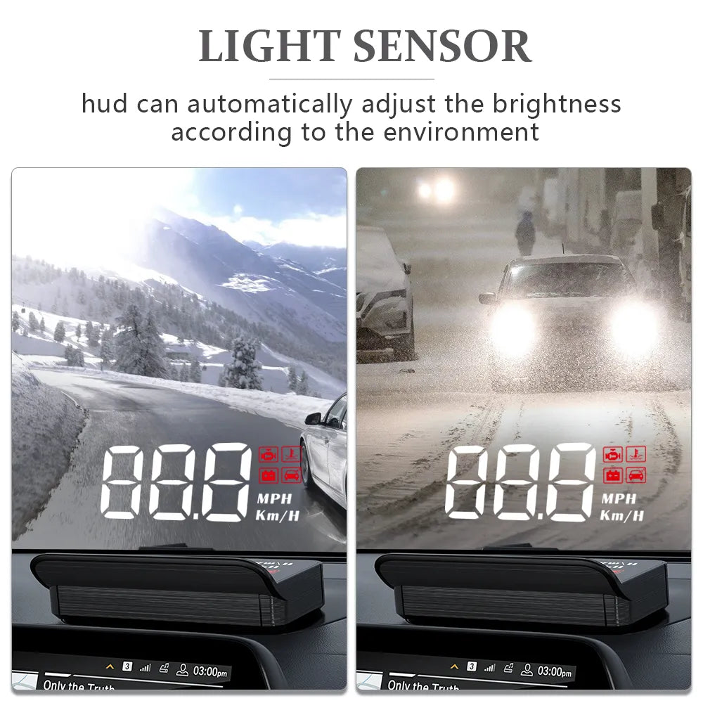 OBD2 GPS Heads Up Display Car Electronics HUD suitable for all cars