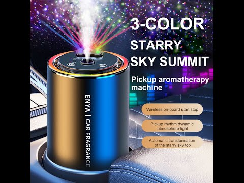 RGB starry sky top three-in-one car aromatherapy